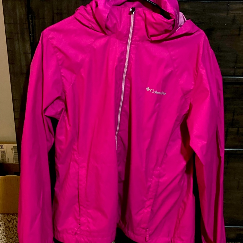 Womens Columbia Hooded Raincoat